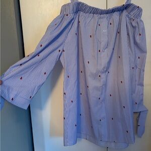 NWT SZ 8 SERAPHINE OFS BLOUSE